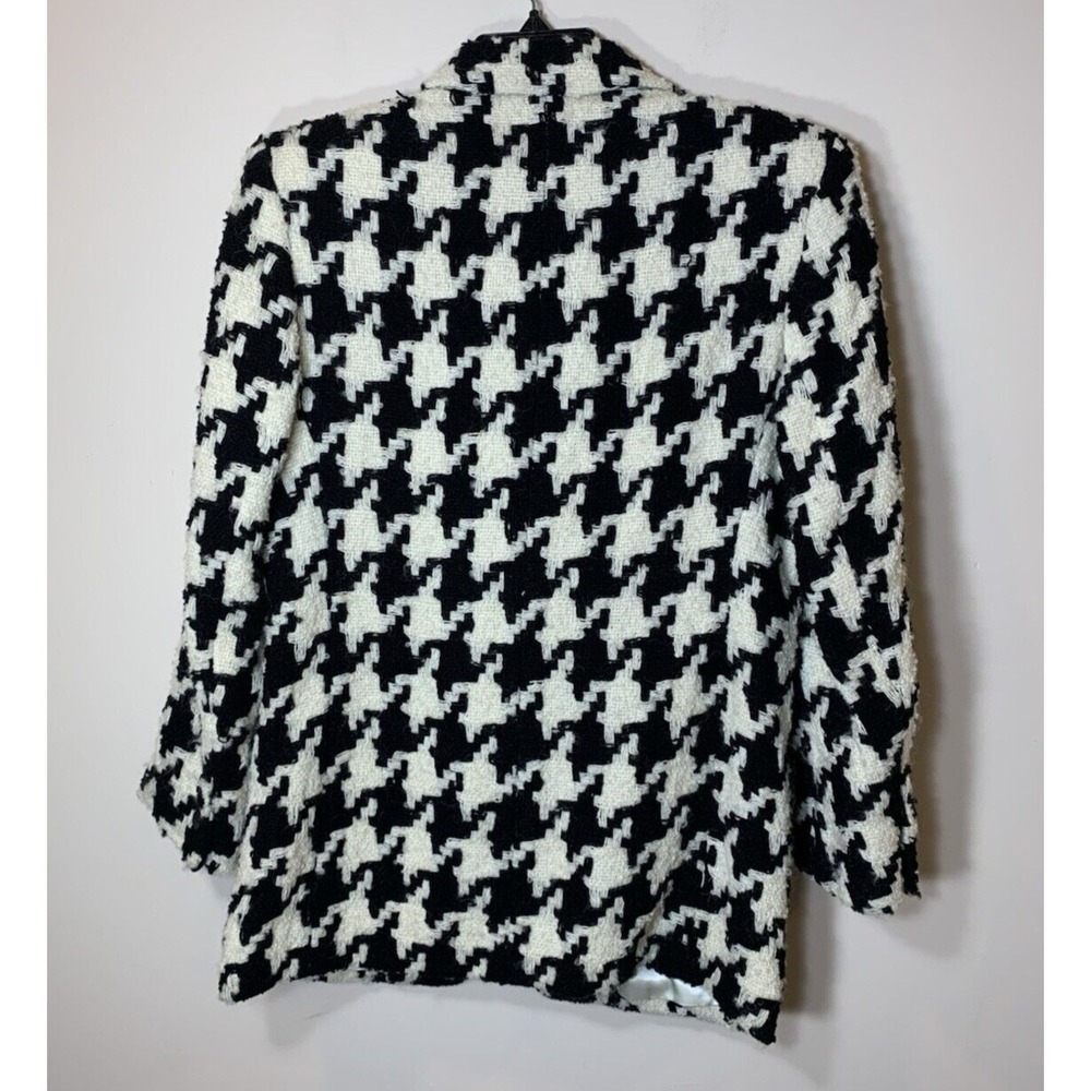 Episode Blazer Womens Size 2 Wool Houndstooth Oversized 80s 90s WARM! Lined VNTG - Picture 9 of 10